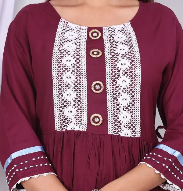 Purple_Cotton_Rayon_Printed_Casual_Wear_Kurta_&_Pant_Set_For_women