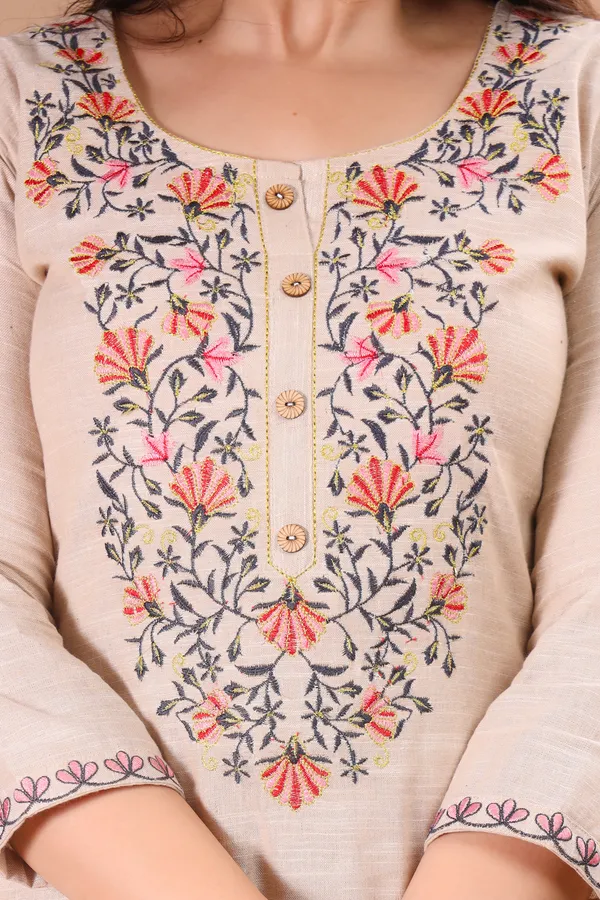 Beige_Handloom_Cotton_Salwar_Kurta_Dupatta_For_Women