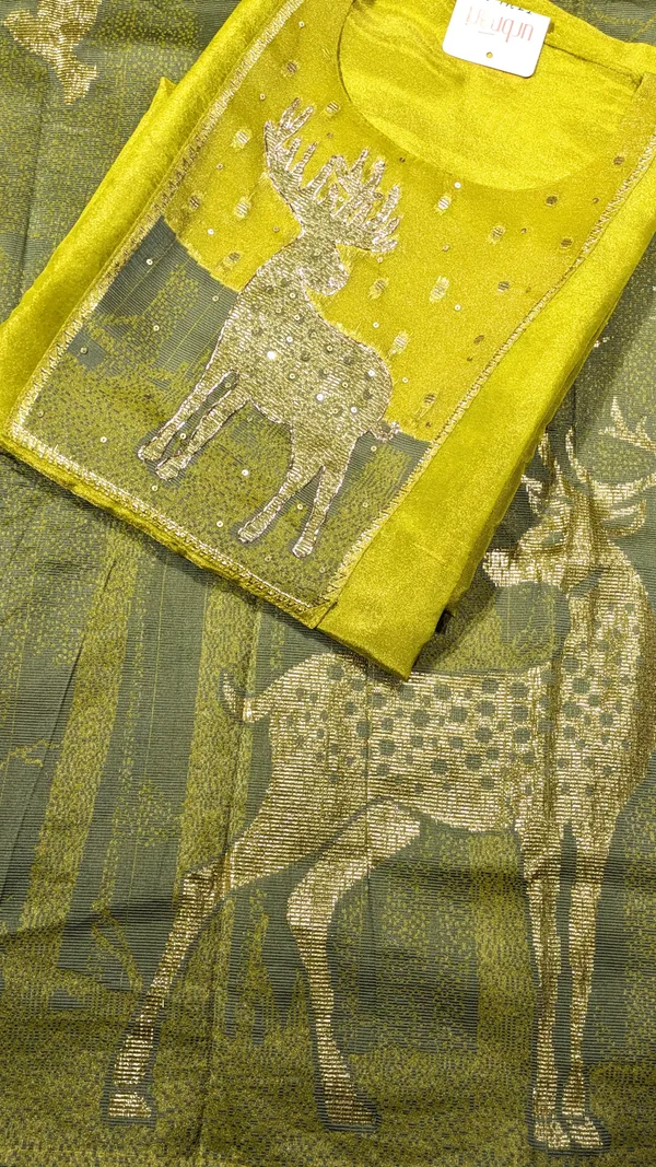 Neon_Green_Shimmer_Suit_For_Women