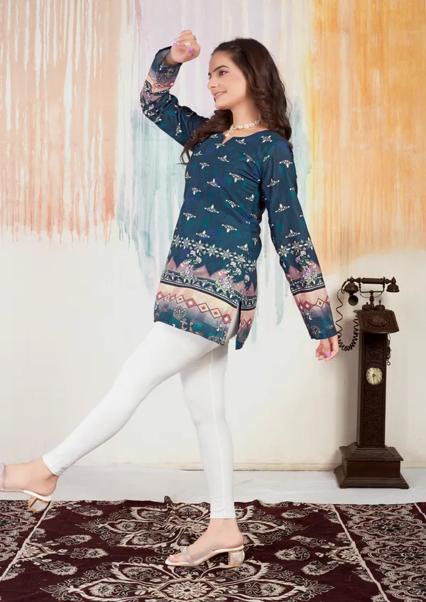 New_Daman_Patta_Short_Cotton_kurta_With_Long_Sleeves