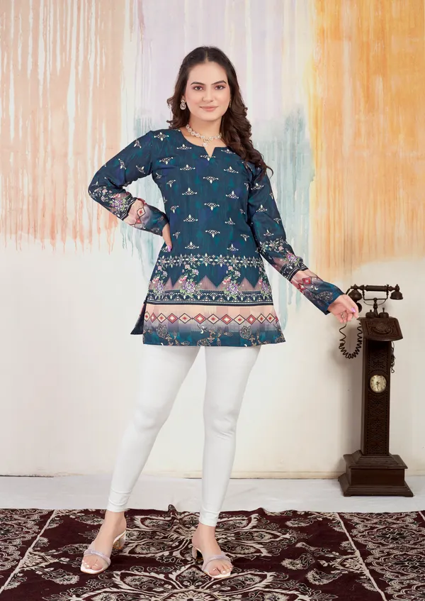 New_Daman_Patta_Short_Cotton_kurta_With_Long_Sleeves