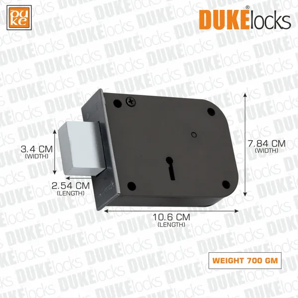 Door_Lock_Dyna_Regular_Heavy_Main_Door_Lock_with_One_Solid_Hudka_6_Levers_100mm_Double_Action_Locking_with_2_Chrome_Finish_Keys