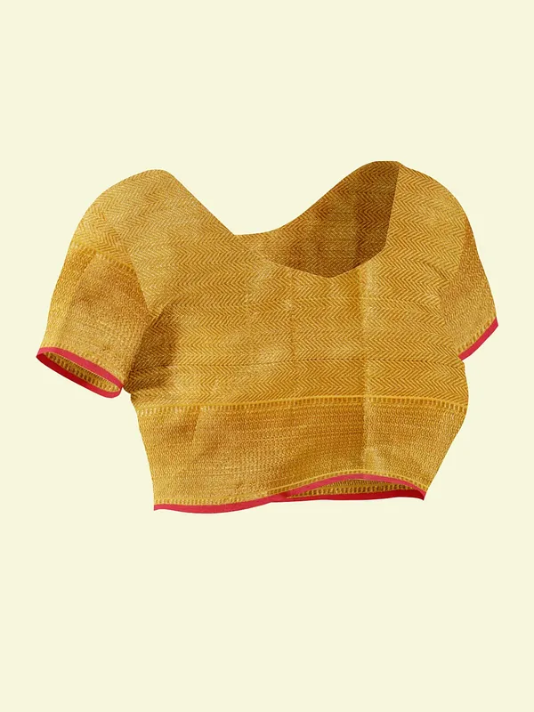 Yellow_Cotton_Blend_Banarasi_Sarees_For_Women