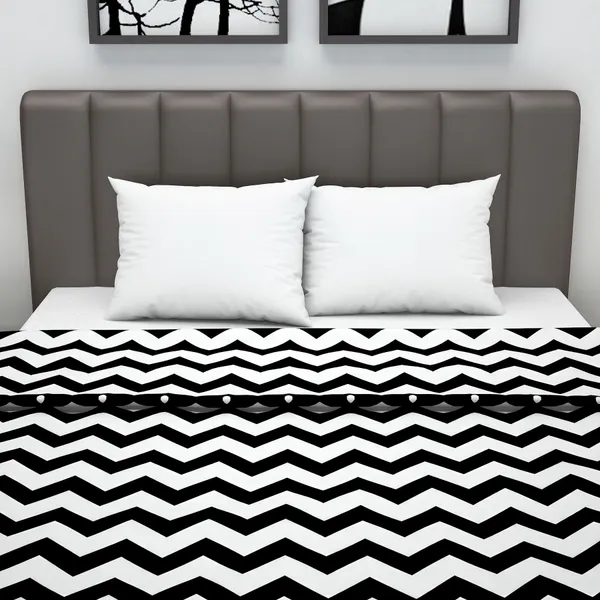Abstract_Double_Dohar_for_Mild_Winter_(Polyester,_Black_and_White)