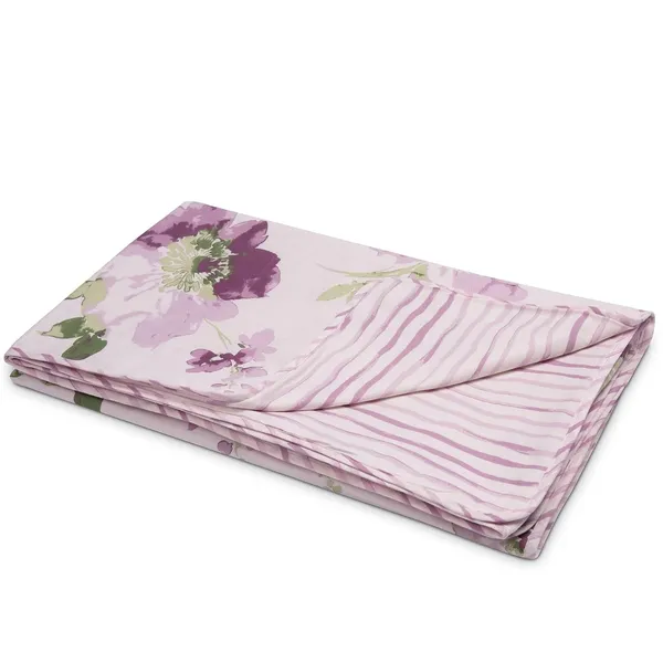 Cotton_Reversible_Double_Dohar,_Lightweight_AC_Blanket_for_All_Weather_Use_|_Floral_Fusion_-_Purple_&_Green