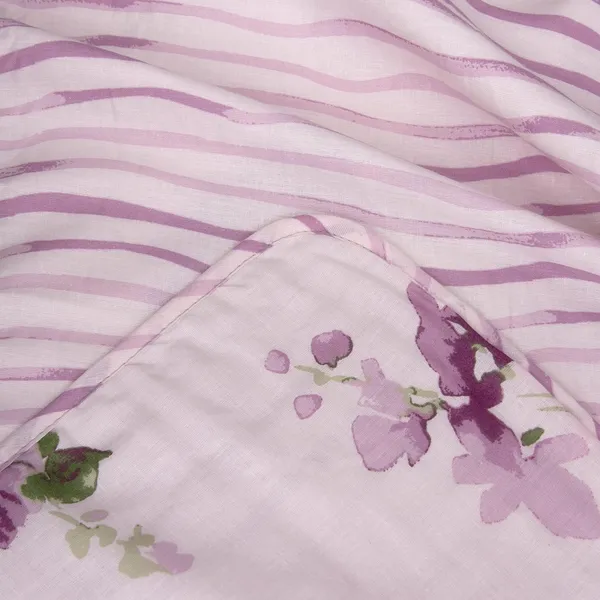 Cotton_Reversible_Double_Dohar,_Lightweight_AC_Blanket_for_All_Weather_Use_|_Floral_Fusion_-_Purple_&_Green