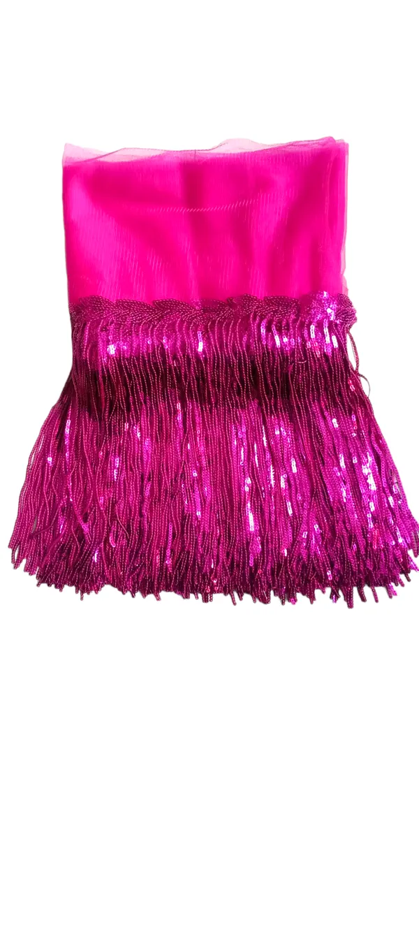 Hot_Pink_Sequince_Premium_Lace_For_Women