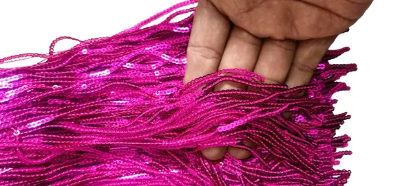 Hot_Pink_Sequince_Premium_Lace_For_Women