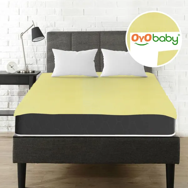 100_%_Waterproof_Soft_Cotton_Baby_Dry_Sheet_For_Baby_|_Quick_And_Extra_Absorbent_Washable_Mattress_Protector_|_Bed_Pad_For_Toddler_Baby_&_Adult_-_Single_Bed_-_(72"_X_36")_-_Yellow