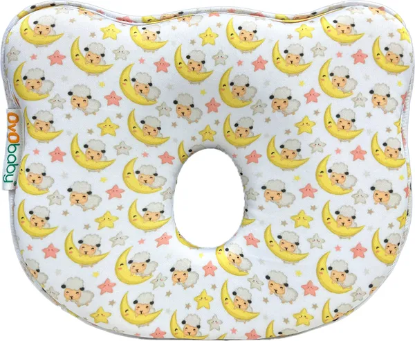Memory_Foam_Baby_Head_Shaping_Pillow,_Baby_Pillow_For_Preventing_Flat_Head_Syndrome,_25_Cm_X_21_Cm_X_4.2_Cm,_0M+,_Moon_Print
