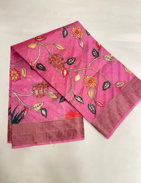 Humairah_Presents_Pink_Warm_Silk_Floral_Alfi_Jaal_Digital_Print_Copper_Zari_Border_Banarasi_Saree_with_Pink_Chunri_Booti_Blouse