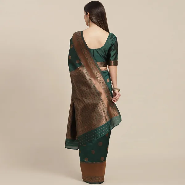 Green_Woven_Kanjivaram_Silk_Saree_with_Saree_Cover