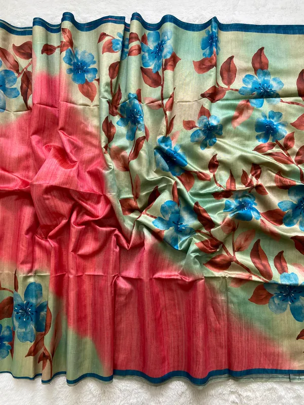 Lavanya_Pink_–_Graceful_Navratri_Special_|_Soft_Tussar_Silk_Saree_with_Print,_Zari_Line_Saree_&_Print_Blouse_with_Tassels