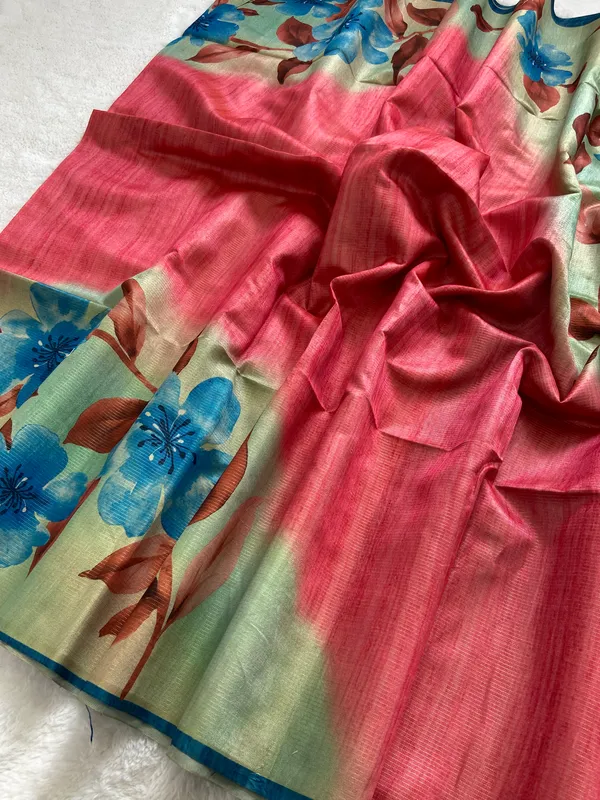 Lavanya_Pink_–_Graceful_Navratri_Special_|_Soft_Tussar_Silk_Saree_with_Print,_Zari_Line_Saree_&_Print_Blouse_with_Tassels