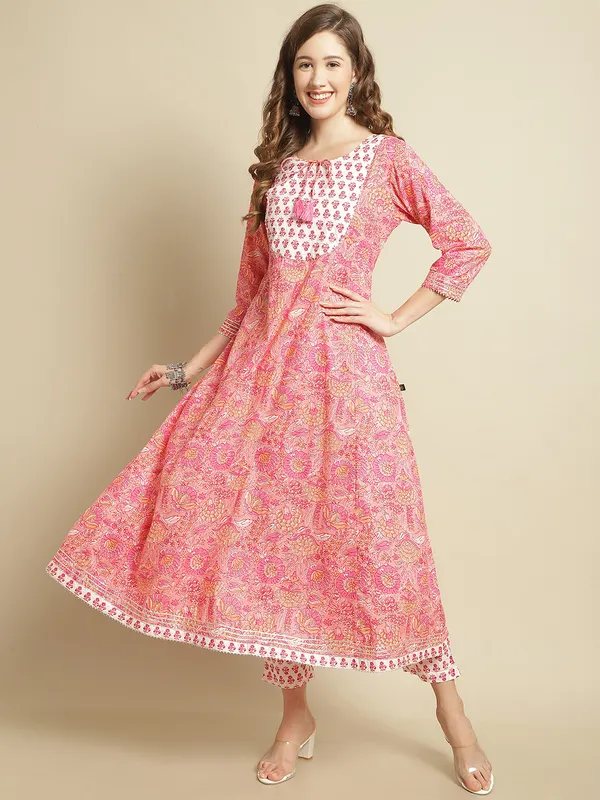 Pink_Pure_Cotton_Floral_Anarkali_Flair_Suit_Set