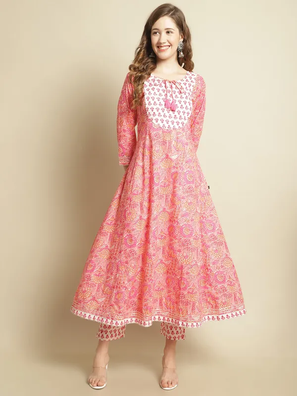 Pink_Pure_Cotton_Floral_Anarkali_Flair_Suit_Set