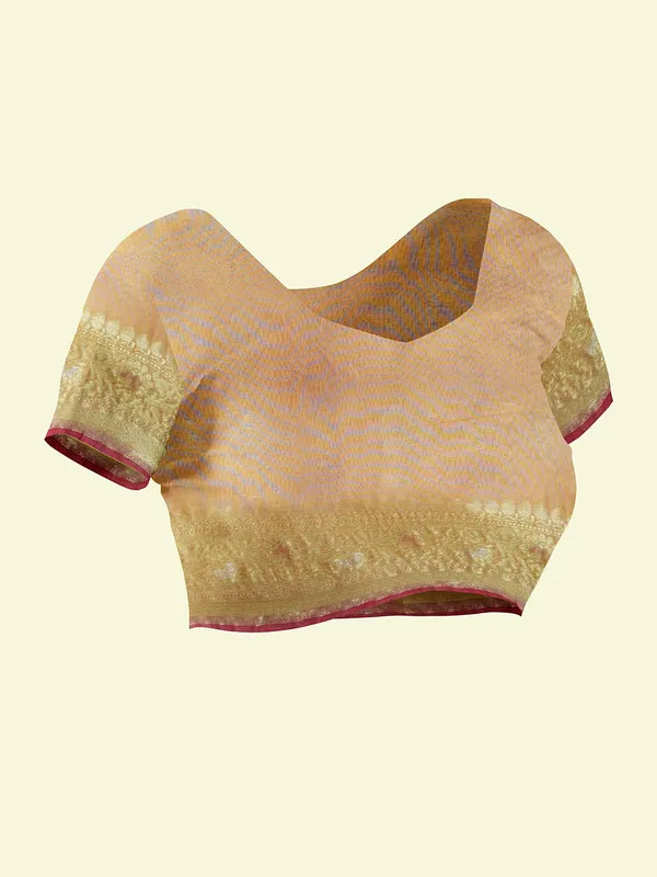 Beige_Cotton_Silk_Banarasi_Sarees_For_Women