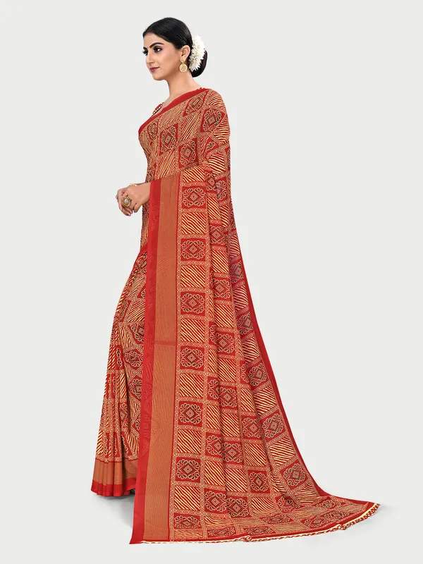 RekhaManiyar_Women's_Georgette_Fancy_Bandhani_Printed_Saree_With_unstitched_Blouse