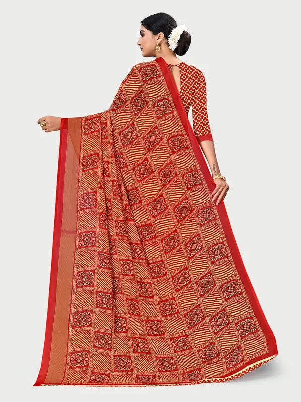 RekhaManiyar_Women's_Georgette_Fancy_Bandhani_Printed_Saree_With_unstitched_Blouse