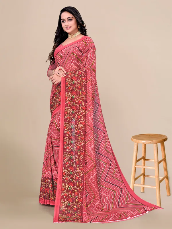 Rekha_Maniyar_Women's_Georgette_Fancy_Printed_Saree_With_Unstitched_Blosue