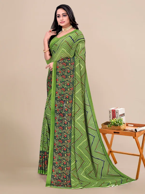 Rekha_Maniyar_Women's_Georgette_Fancy_Printed_Saree_With_Unstitched_Blosue