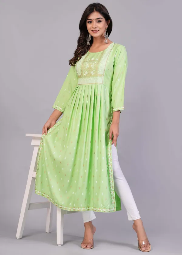Light_Green_Printed_Ethnic_Dress_Kurta_For_Women