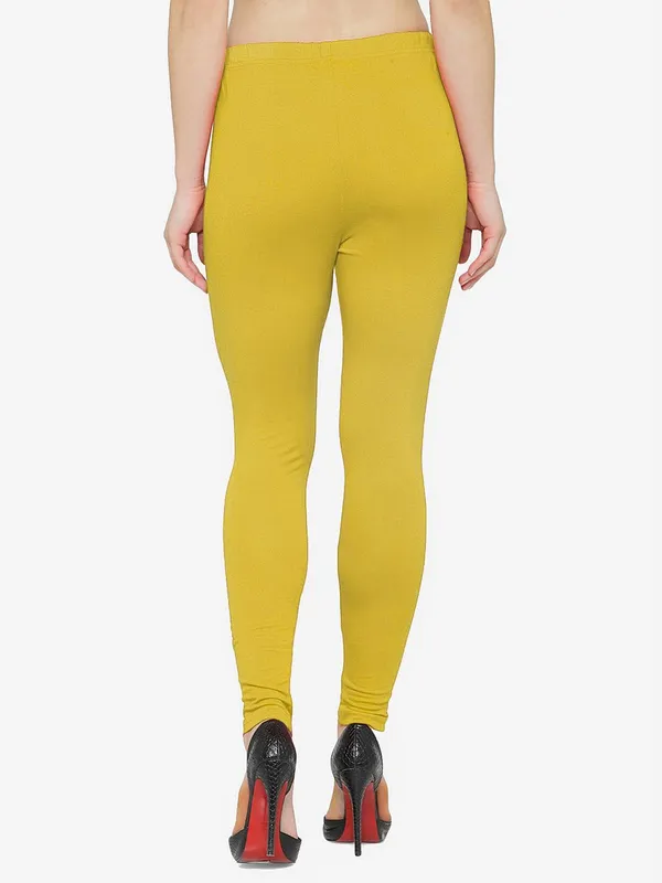 Mustard_Cotton_Strechable_Sny_Fit_Ankle_Length_Leggings_For_Women