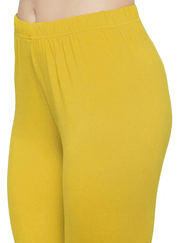 Mustard_Cotton_Strechable_Sny_Fit_Ankle_Length_Leggings_For_Women