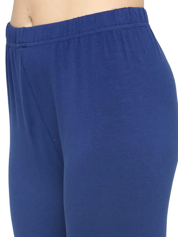 RoyalBlue_Cotton_Strechable_Sny_Fit_Ankle_Length_Leggings_For_Women