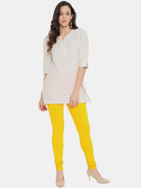 Pink_Cotton_Strechable_Churidar_Full_Length_Leggings_For_Women