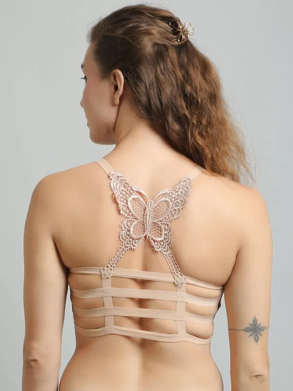 Beige_Lycra_Butterfly_Back_Bralettes_Sports_Bra_For_Women