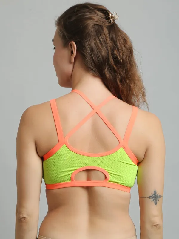 Yellow_Lycra_Styled_Back_Bralettes_Sports_Bra_For_Women