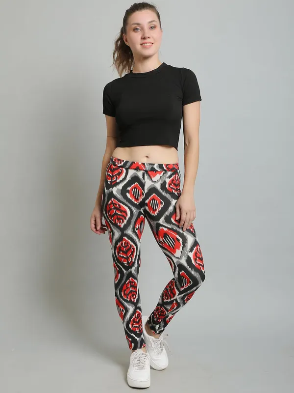 Multi93_Lycra_Abstract_Print_Slim_Fit_Ankle_Leggings_For_Women