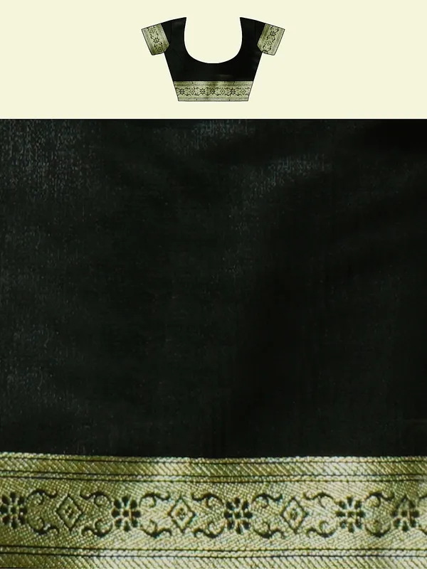 Black_Satin_Silk_Banarasi_Sarees_For_Women