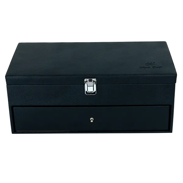 Watch_Box_Organizer_Holder_Jewelry_Accessories_Display_Storage_Case_Watch_Organiser_Collection_Box_24_Slots_In_PU_Leather_For_Men_Women_Black_Color
