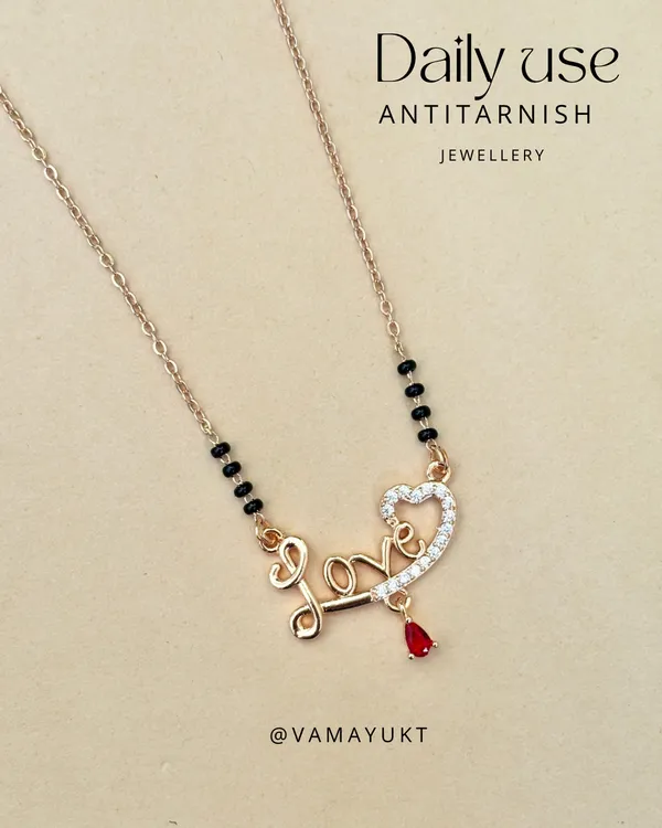 One_Love_red_modern_mangalsutra