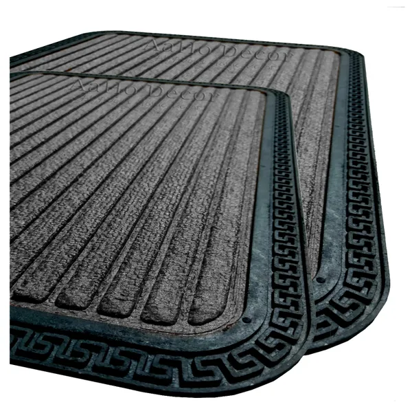Pack_of_2__Micro_Fiber_Rubber_Moulded_Doormats_Entrances_Driver_Foot_Mat_Grey