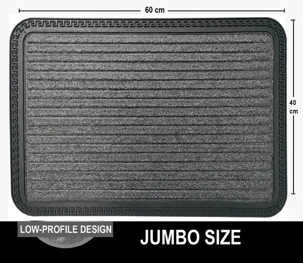 Pack_of_2__Micro_Fiber_Rubber_Moulded_Doormats_Entrances_Driver_Foot_Mat_Grey