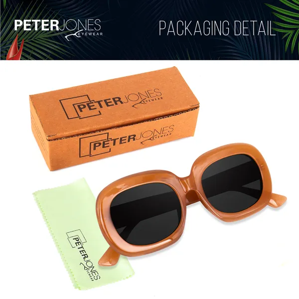 Orange_Oversized_Square_UV/UB_Protected_Sunglasses_-_For_Women_(3364OG)