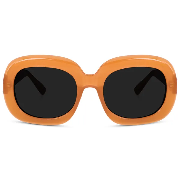 Orange_Oversized_Square_UV/UB_Protected_Sunglasses_-_For_Women_(3364OG)