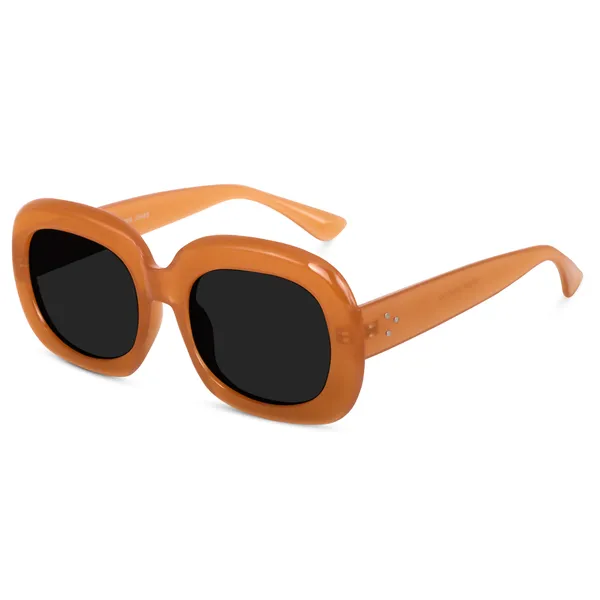 Orange_Oversized_Square_UV/UB_Protected_Sunglasses_-_For_Women_(3364OG)