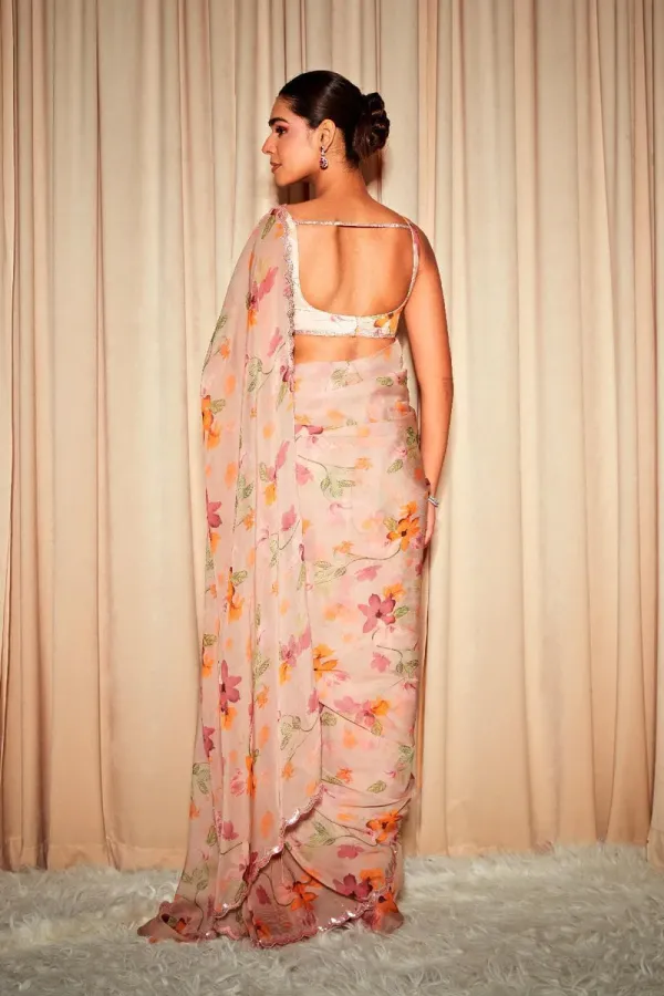 Aria_Beige_Floral_Printed_Organza_Saree