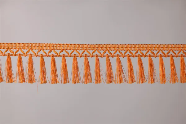 Orange_Polyster_Premium_Lace_For_Women