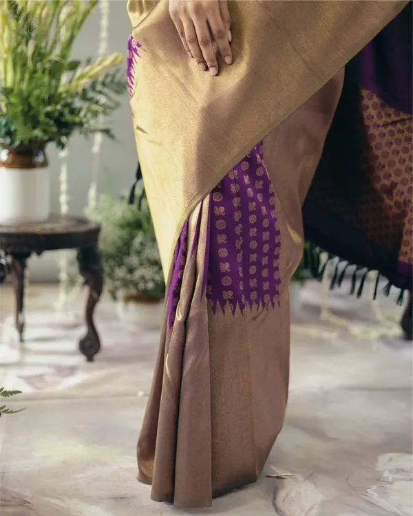 Purple_Soft_Banarasi_Silk_Saree_With_Blouse_Piece_For_Women