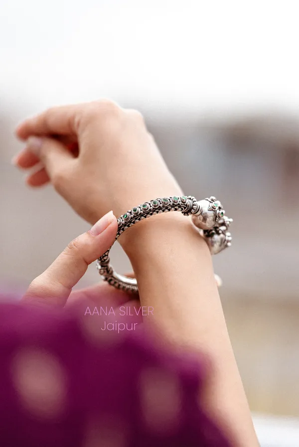 925_Pure_Sterling_Silver_|_Saundarya_Statement_Kada_|_Well_Stamped_&_Hallmarked