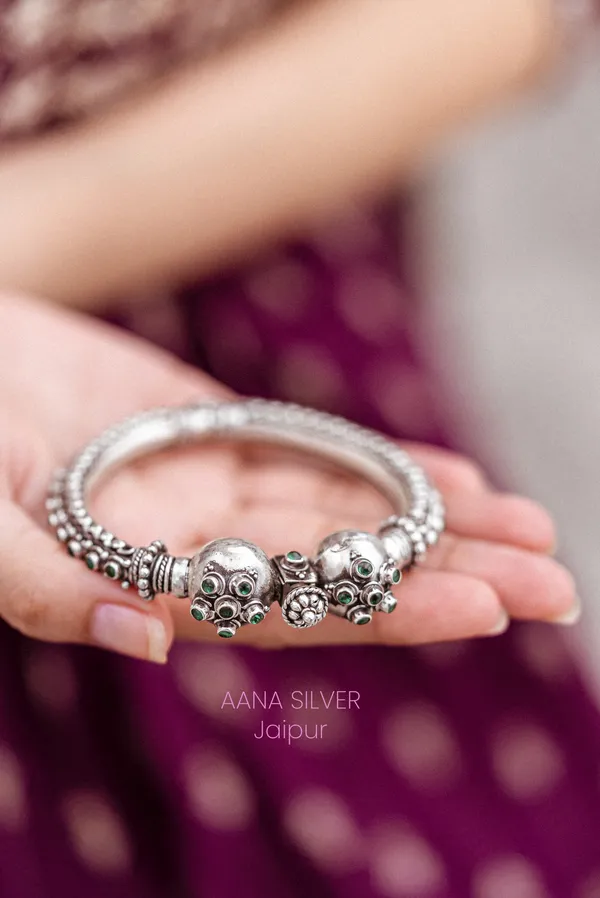 925_Pure_Sterling_Silver_|_Saundarya_Statement_Kada_|_Well_Stamped_&_Hallmarked