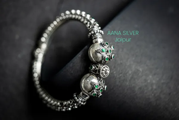 925_Pure_Sterling_Silver_|_Saundarya_Statement_Kada_|_Well_Stamped_&_Hallmarked