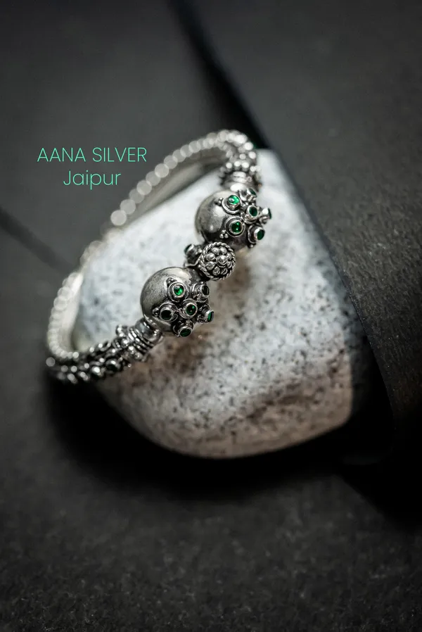 925_Pure_Sterling_Silver_|_Saundarya_Statement_Kada_|_Well_Stamped_&_Hallmarked