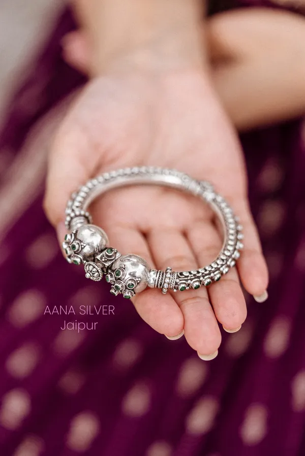 925_Pure_Sterling_Silver_|_Saundarya_Statement_Kada_|_Well_Stamped_&_Hallmarked