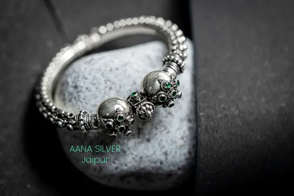 925_Pure_Sterling_Silver_|_Saundarya_Statement_Kada_|_Well_Stamped_&_Hallmarked